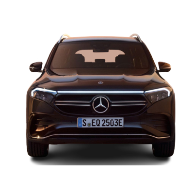 Stunning front view of the Mercedes EQB 350 4MATIC